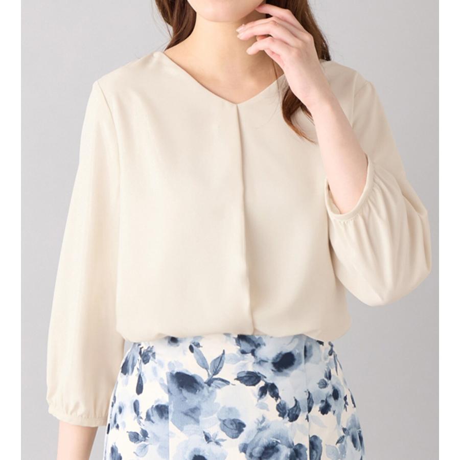 alotta シフォンレイヤードタックブラウス - 画像 (2)