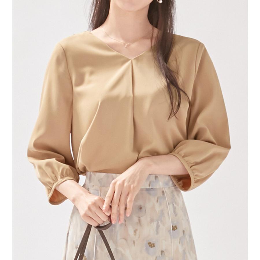 alotta シフォンレイヤードタックブラウス - 画像 (6)