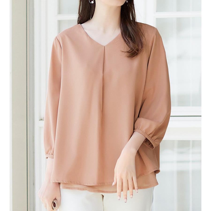 alotta シフォンレイヤードタックブラウス - 画像 (7)