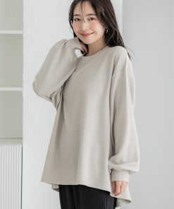 coca エンボス袖バルーントップス 全2色