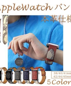 Apple Watch Series 11 アップルウォッチ11 バンド 革 レザー apple watch ベルト applewatch SE3バンド 40mm 44mm 42mm 46mm 本革 おしゃれ
