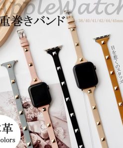 Apple Watch Series 11 アップルウォッチ11 バンド 革 レザー apple watch ベルト applewatch SE3バンド 40mm 44mm 42mm 46mm 本革 二重 スリム