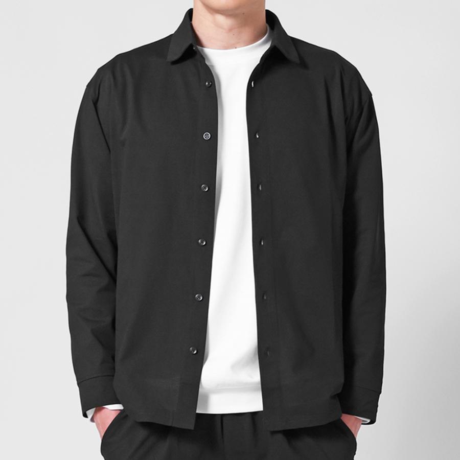 URBAN SQUARE シャツアウター メンズ ストレッチ 通気性 長袖 吸汗速乾 涼しい 軽い 春 夏 カジュアル シャツ サマージャケット 薄い 軽量 おしゃれ アーバンスクエア 35334 - 画像 (5)