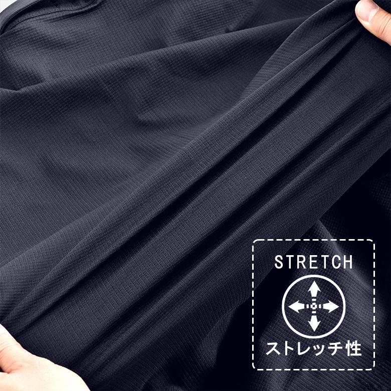 URBAN SQUARE シャツアウター メンズ ストレッチ 通気性 長袖 吸汗速乾 涼しい 軽い 春 夏 カジュアル シャツ サマージャケット 薄い 軽量 おしゃれ アーバンスクエア 35334 - 画像 (8)