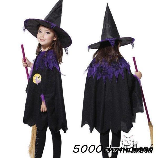 衣装 魔女 悪魔 コスプレ キッズ 女の子 コスチューム 子供用 小悪魔 コスプレ衣装 コウモリ 魔法使い 万聖節