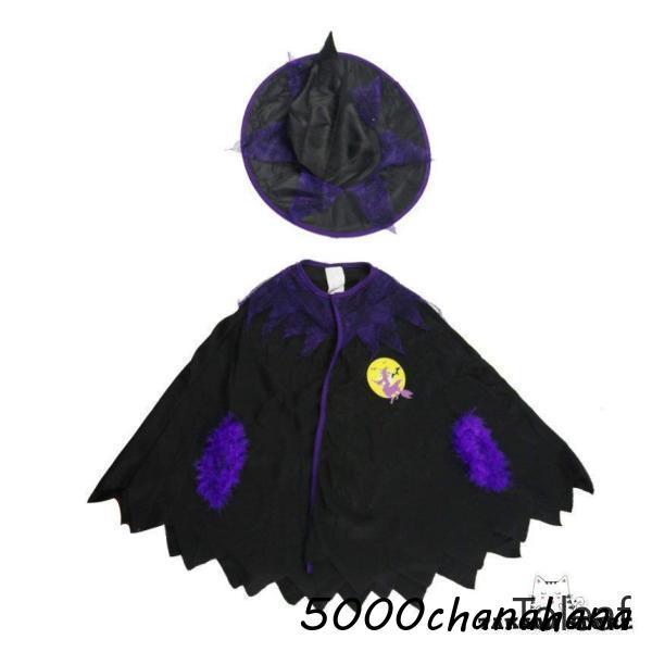 衣装 魔女 悪魔 コスプレ キッズ 女の子 コスチューム 子供用 小悪魔 コスプレ衣装 コウモリ 魔法使い 万聖節 - 画像 (7)