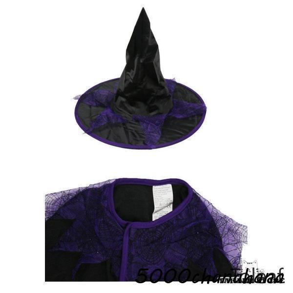 衣装 魔女 悪魔 コスプレ キッズ 女の子 コスチューム 子供用 小悪魔 コスプレ衣装 コウモリ 魔法使い 万聖節 - 画像 (9)