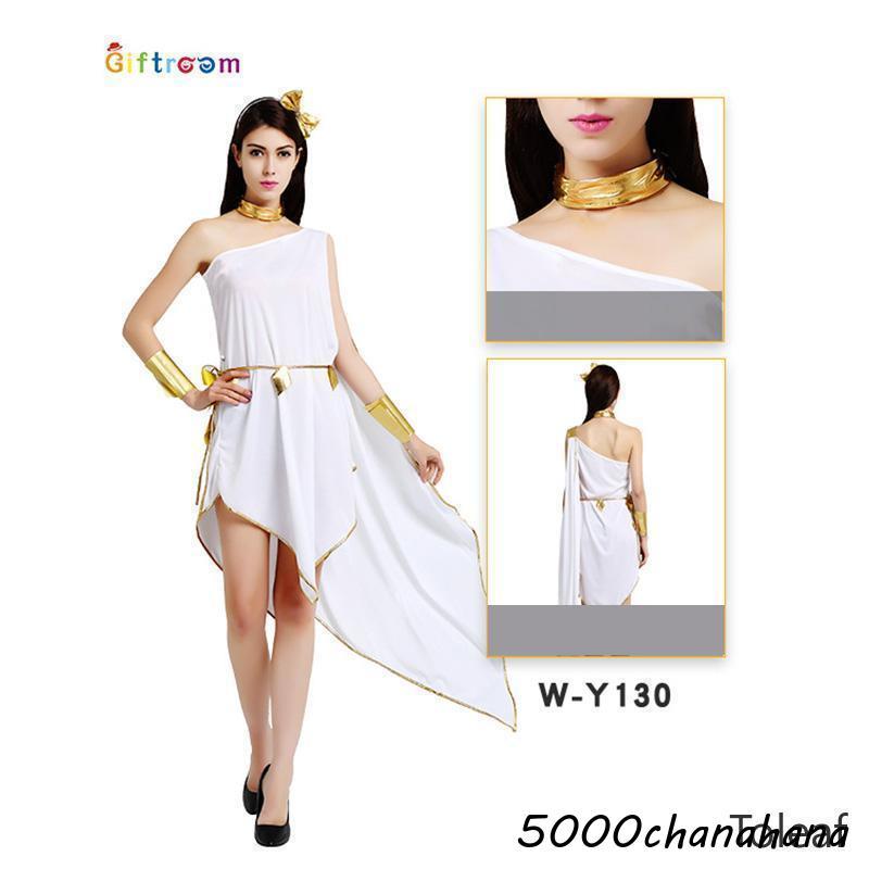 衣装 大人用 女性用 エジプト コスプレ コスチューム ギリシャの女神 レディース ガールズ ウィッチ ハロウィーンA - 画像 (5)