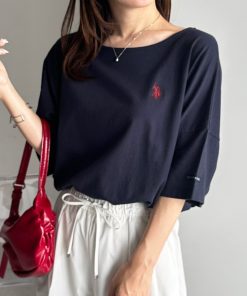 U.S. POLO ASSN. tシャツ 「U.S.POLO ASSN./ユーエスポロアッスン」綿100％ワンポイント5分袖Tシャツ レディース