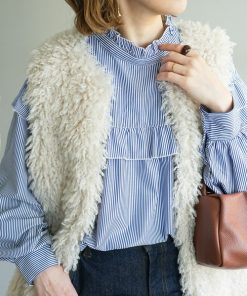 Discoat ブラウス シャツ 「新色追加」「WEB限定」フリル長袖ブラウス レディース