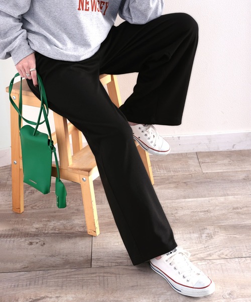 classicalelf パンツ +3度に包まれる。 暖か コットン イージー フレアパンツ レディース - 画像 (8)