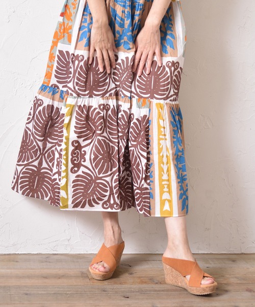 Balancoire サンダル ふかふかクッションインソールのワイドクロスバンドウエッジサンダル レディース - 画像 (6)