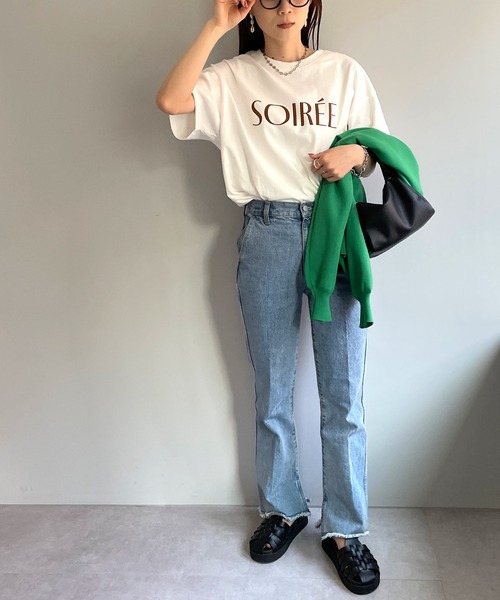 Discoat tシャツ 「新色追加!/ZOZO限定」フロッキープリントTシャツ レディース - 画像 (8)