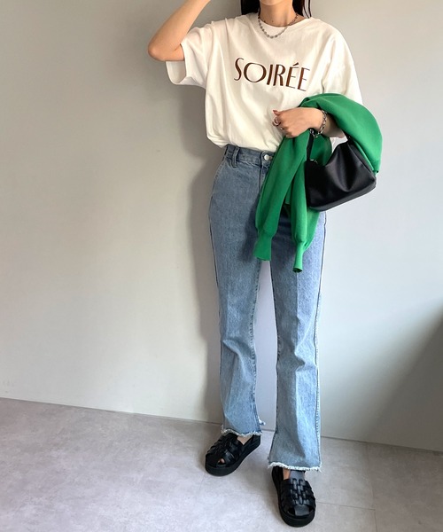 Discoat tシャツ 「新色追加!/ZOZO限定」フロッキープリントTシャツ レディース - 画像 (9)