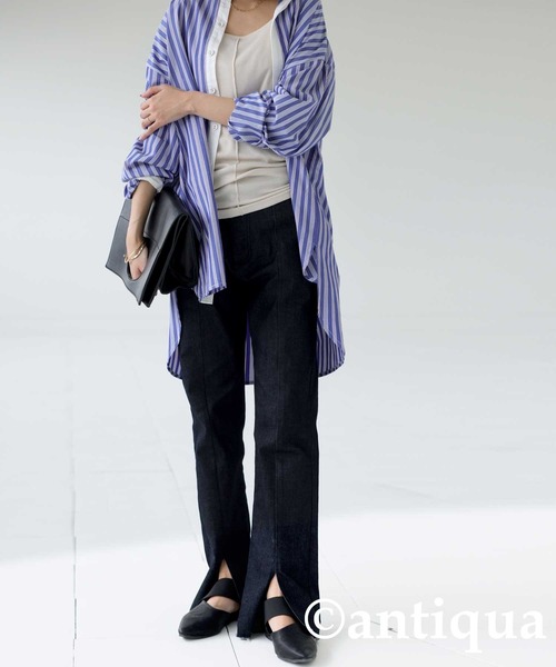 antiqua パンプス サイドゴアフラットシューズ - 画像 (4)