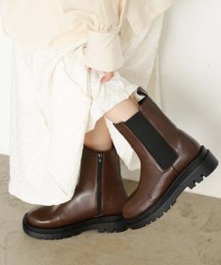 GeeRA ブーツ トラックソールサイドゴアブーツ レディース