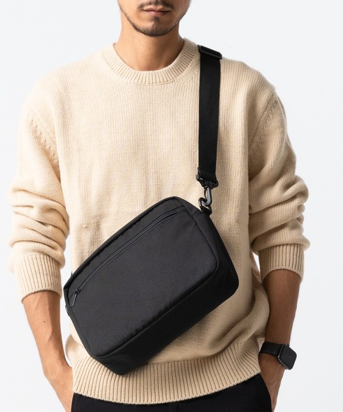 MURA ショルダーバッグ サスティナブル R-PET 撥水抗菌 7ポケット 大容量 スクエア メンズ レディース - 画像 (2)