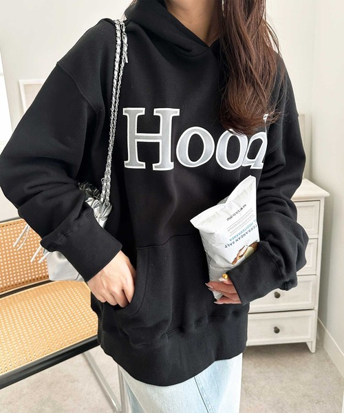 GeeRA パーカー 裏毛ロゴプリントパーカー レディース メンズ