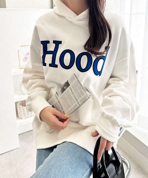 GeeRA パーカー 裏毛ロゴプリントパーカー レディース メンズ - 画像 (5)