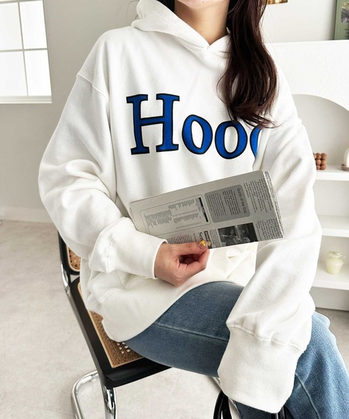 GeeRA パーカー 裏毛ロゴプリントパーカー レディース メンズ - 画像 (4)