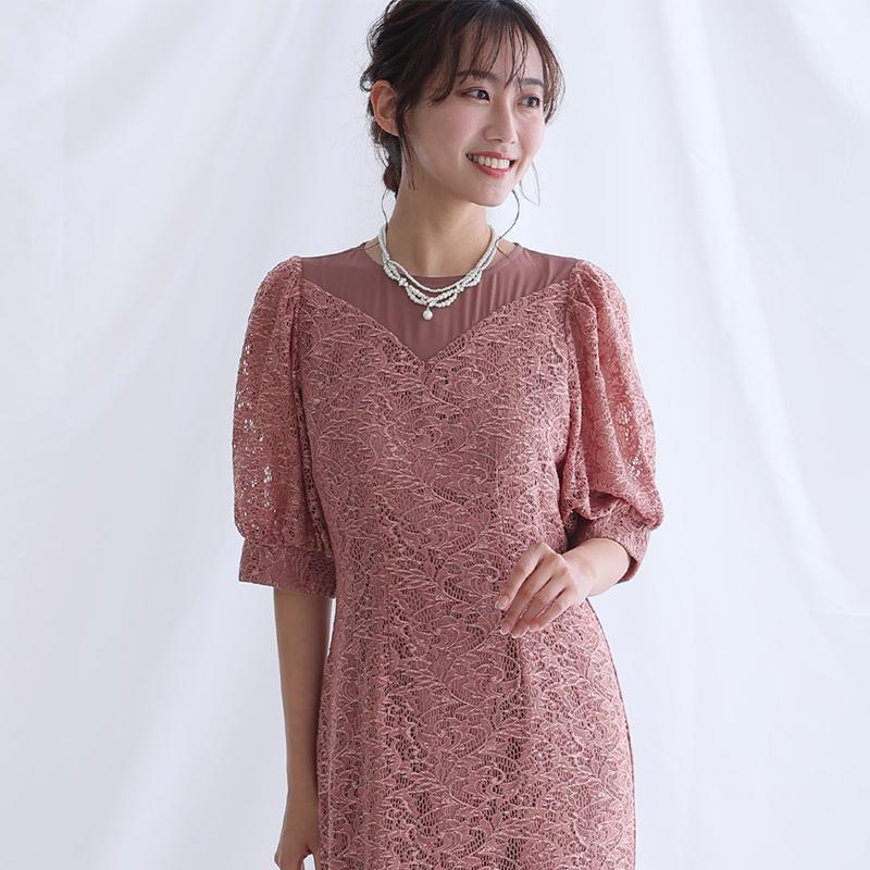 PourVous 体型カバー フォーマルドレス ワンピース 結婚式 小さいサイズ 大きいサイズ 小柄 ドレス 韓国 フォーマル 上品 20代 30代 40代 50代 お呼ばれ 顔合わせ - 画像 (3)