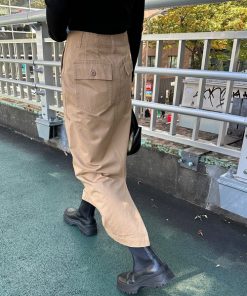 andme スカート 「3サイズ展開」ハイウエストベイカースカート