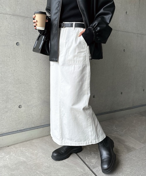 andme スカート 「3サイズ展開」ハイウエストベイカースカート - 画像 (2)