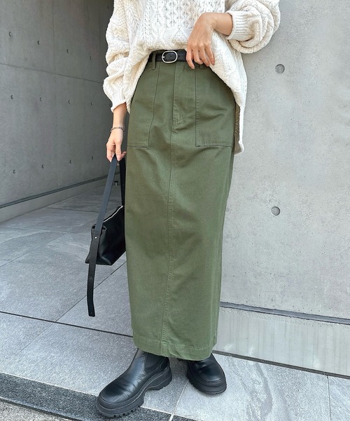 andme スカート 「3サイズ展開」ハイウエストベイカースカート - 画像 (7)