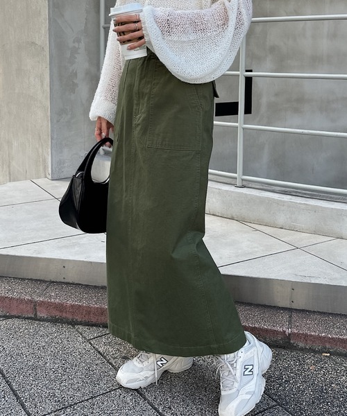 andme スカート 「3サイズ展開」ハイウエストベイカースカート - 画像 (9)