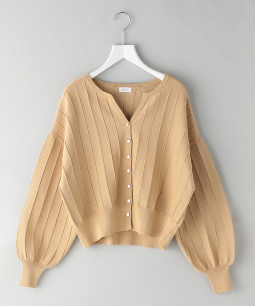 A part by カーディガン アイレットアミショートカーディガン レディース - 画像 (6)