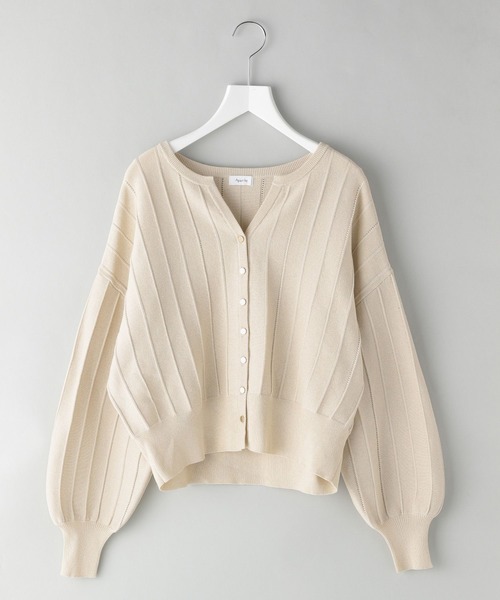 A part by カーディガン アイレットアミショートカーディガン レディース - 画像 (2)