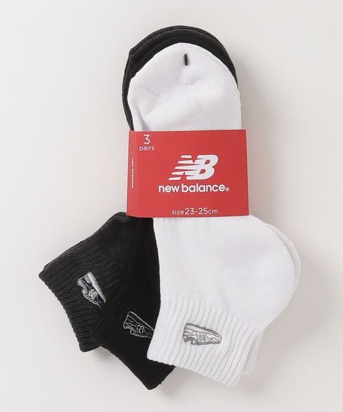 New Balance 靴下 ミッドレングス3Pソックス ワッペン メンズ レディース - 画像 (4)