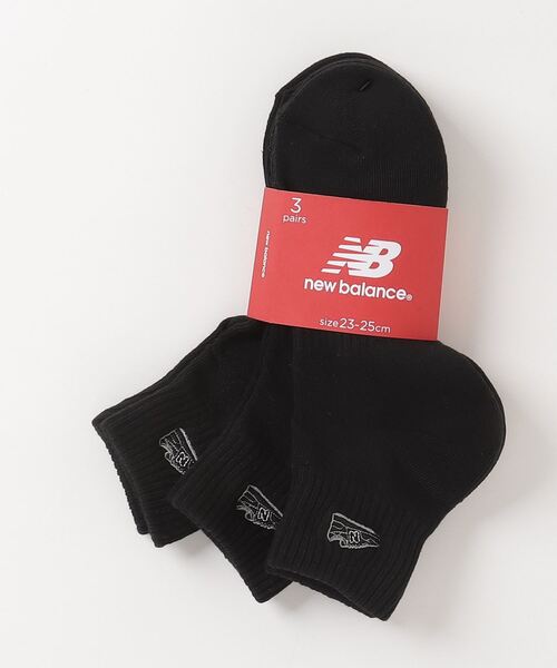 New Balance 靴下 ミッドレングス3Pソックス ワッペン メンズ レディース - 画像 (5)