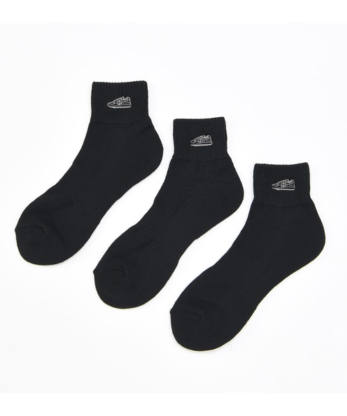 New Balance 靴下 ミッドレングス3Pソックス ワッペン メンズ レディース - 画像 (2)