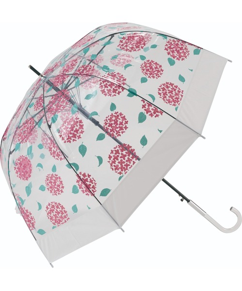 SETUP7 傘 「SETUP7」65cmビニール傘 あじさい柄 29730 MYJ レディース