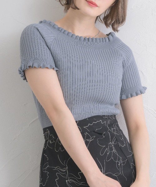 Emsexcite ニット セーター 2WAYフリルNT レディース - 画像 (4)