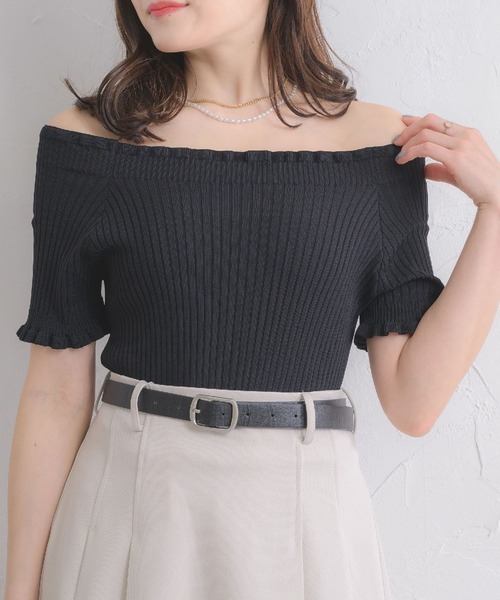 Emsexcite ニット セーター 2WAYフリルNT レディース - 画像 (3)