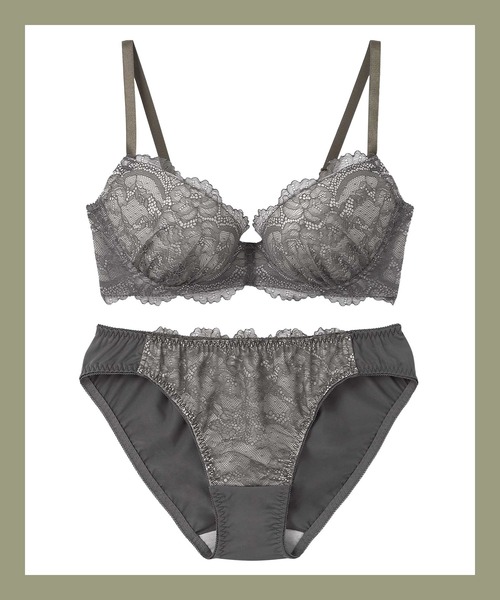 AMPHI(ワコール) ブラジャー ショーツセット 「まる胸メイク」A〜Gカップ 推し活・推し事応援 ブラ&ショーツセット