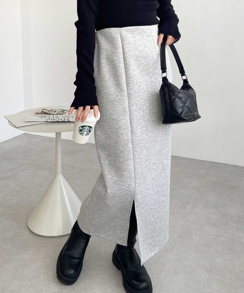 GeeRA スカート 「新色追加」すっきり見え!ストレッチタイトロングスカート - 画像 (4)