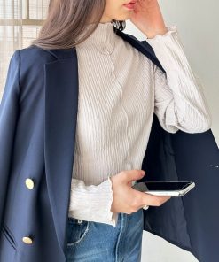 GeeRA tシャツ 「新色追加」前後2wayメロウハイネックカットソー レディース