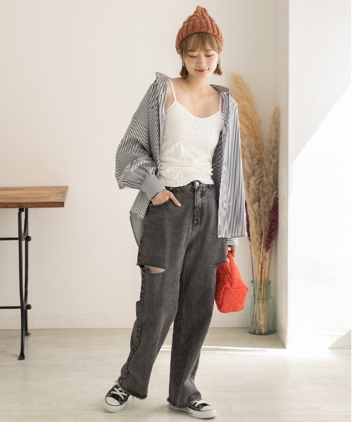 ad thie キャミソール 裏起毛 - 画像 (4)