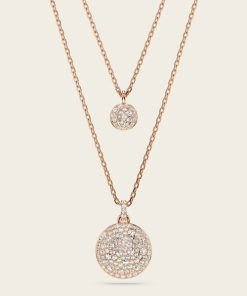 SWAROVSKI ネックレス 「公式」「スワロフスキー」Sublima ペンダント ホワイト， ローズゴールドトーン・プレーティング レディース メンズ