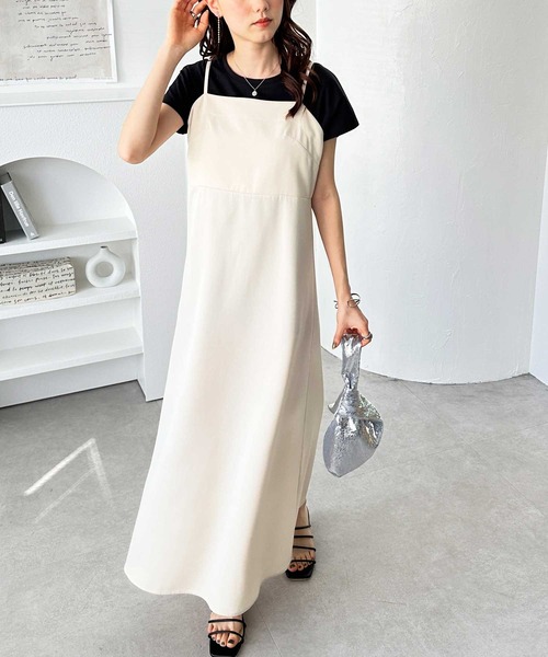 GeeRA ワンピース バックストラップデザインキャミワンピース - 画像 (2)