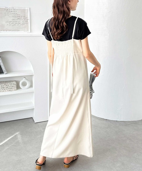 GeeRA ワンピース バックストラップデザインキャミワンピース - 画像 (7)