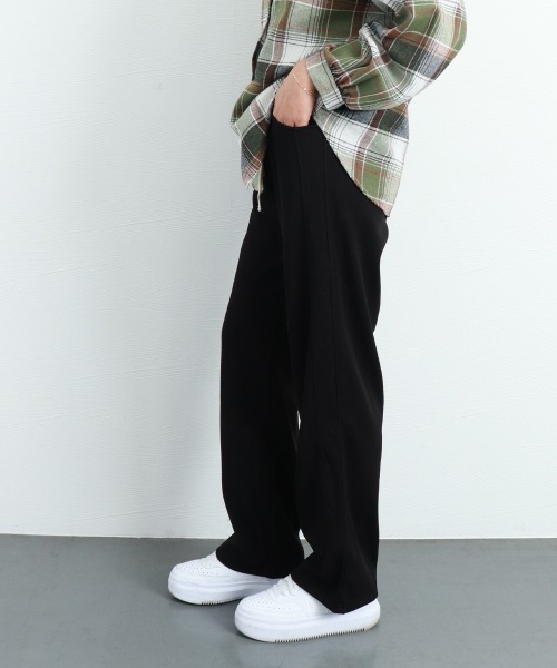 miniministore スラックス パンツ 無地ロングパンツ 厚手 脚長パンツ 秋冬 レディース - 画像 (7)