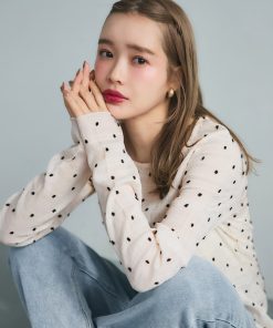 coca tシャツ シアードットトップス レディース