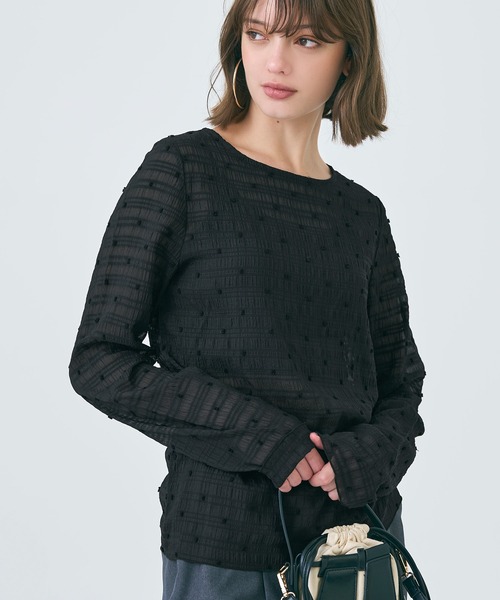 coca tシャツ シアードットトップス レディース - 画像 (3)