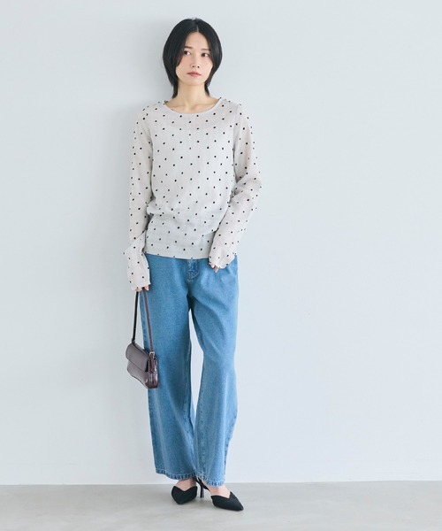 coca tシャツ シアードットトップス レディース - 画像 (5)