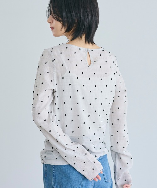 coca tシャツ シアードットトップス レディース - 画像 (7)