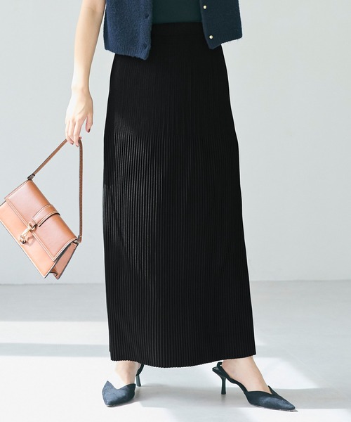 coca スカート ランダムリブIラインロングスカート - 画像 (2)